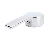 Fdit Manija del Grifo del Baño de Aleación de Zinc Manija del Grifo del de Agua Diseño Ergonómico Cromado para Núcleo de Válvula de 35 Mm Fácil de Instalar