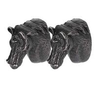 Fdit Manijas de Gabinete, Moderno y Elegante Tirador de Cabeza de Caballo de Aleación de Zinc para Puerta de Cajón de Armario de Cocina, con Galvanoplastia, Resistente Al Agua, para (3999 caballo