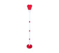 Fdit Máquina Automática de Burbujas con Música de Luces LED, 3 Engranajes de Altura Ajustable 21 33 47 Pulgadas Recargable para Fiesta en el Césped del Patio Al Aire Libre (Rojo)