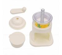 Fdit Máquina de Afeitar de Hielo Manual, Máquina Portátil de Cono de Nieve con Manivela y Bandeja de Hielo, Trituradora Cortadora de Acero Inoxidable para Granizados Caseros, Bebidas