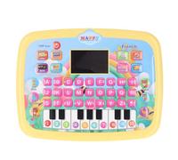 Fdit Máquina de Aprendizaje de Francés Novedoso Juguete Interactivo con Pantalla LED para Niños, Almohadilla Educativa de Francés para la Adquisición Temprana del Idioma [Batería: 3 X AA] (Yellow)