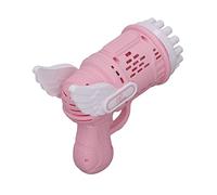 Fdit Máquina de Burbujas para Niños, Tamaño Portátil para Diversión sin Fin, Diseño Genial de 2 Alas, Cumpleaños para Niños (PINK)