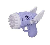 Fdit Máquina de Burbujas para Niños, Tamaño Portátil para Diversión sin Fin, Diseño Genial de 2 Alas, Cumpleaños para Niños (PURPLE)