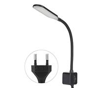Fdit Máquina de Coser Lámpara LED Base Magnética Cuello de Cisne Flexible 30 LED Luz Brillante con Manguera Larga para Torno Taladro Fresadora Banco de Trabajo (BLACK)