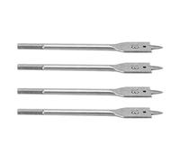 Fdit Máquina de Perforación de Manchas de Bit Bits Flat 4 Piezas de Acero de Alto Carbono para Carpintería Precisa de la Carpintería