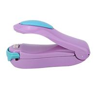 Fdit Máquina de Sellado de Calor Eléctrico, Máquina de Sellado de Calor Eléctrico de Mano Mini Sellador de Impulso Portátil con Tira Protectora para Bocadillos Alimentos Hinchados (PURPLE)