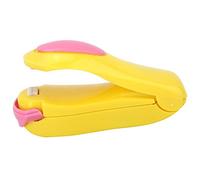 Fdit Máquina de Sellado de Calor Eléctrico, Máquina de Sellado de Calor Eléctrico de Mano Mini Sellador de Impulso Portátil con Tira Protectora para Bocadillos Alimentos Hinchados (YELLOW)