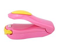 Fdit Máquina de Sellado de Calor Eléctrico, Máquina de Sellado de Calor Eléctrico de Mano Mini Sellador de Impulso Portátil con Tira Protectora para Bocadillos Alimentos Hinchados (PINK)