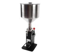 Fdit Máquina Llenadora de Pasta Manual de Acero Inoxidable, Ajustable 5-60 Ml con Material de Grado Alimenticio 304 y Función Antigoteo para champú Gel Gel de Baño Brillo de Labios