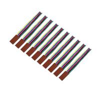 Fdit Marcapáginas de Cinta con Borlas Coloridas, Estilo Retro para Marcar Lectura, Ideales para Entusiastas de la Literatura y Estudiantes, Tela de PU, Paquete de 10