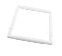 Fdit Marco de Bordado Cuadrado de Plástico, Marco Acolchado, Costura, Bordado Artesanal, Accesorios y Suministros (27,9 * 27,9 cm)