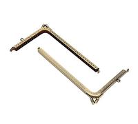 Fdit Marco de Monedero Met¨¢lico, 2 Piezas, 18.5 cm, Cierre Semicircular para Bolsos, DIY Artesan¨ªa, Costura de Bolsos y Monederos