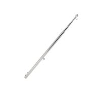 Fdit Mástil para Bandera de Barco, Mástil para Bandera de Yate, Asta de Bandera de Montaje en Riel de Acero Inoxidable 316 de Grado Marino con Estabilidad de (Cabeza de Bola pequeña de 20 mm/0,8