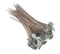 Fdit Mechas para Velas para Hacer Velas DIY, Material de Cera de Soja Saludable, 50 Mechas de 20 Cm de Largo para Decoración del Hogar, Ideal para Adultos y Principiantes