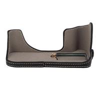 Fdit Media Funda para Cámara, Piel Sintética Protectora, Estructura Firme, Ajuste Ideal, Adecuada para Protección de Cámara, Amantes de la Fotografía, Uso en Exteriores (Black)