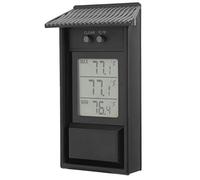 Fdit Medidor de Temperatura Exterior del Termómetro para Invernadero de Jardín, Termómetro Digital con Pantalla ℃/℉, Diseño Portátil