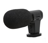 Fdit Micrófono Mic 06, Micrófono para Teléfono Móvil, 3,5 Mm, para Conferencias en Vivo, Video Vlog, Reducción de Ruido, Material ABS, Negro, Micrófono Compacto para Grabación de
