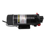 Fdit Mini Bomba de Diafragma Eléctrica 120PSI 5.5L/M G3/8 Rosca Hembra, 4 Conectores con Soporte a Prueba de Corrosión, para Transferencia de Fluidos de Riego Agrícola (Enchufe de la UE 220V)