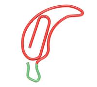 Fdit Mini Clips de Papel, Clips Metálicos con Forma de Pimiento de Dibujos Animados, con Superficies Brillantes Resistentes a la Corrosión, Mayor Resistencia Al Deslizamiento para Uso