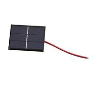 Fdit Mini Panel Solar 2 Piezas 0,65 W 1,5 V, Celda de Polisilicio con Cable para Bricolaje, Pequeño Panel Solar para Proyectos Publicitarios de Bomba de Ventilador de Luz Exterior
