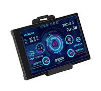 Fdit Mini Pantalla USB IPS de 3,5 Pulgadas, Pantalla de Panel de Sensor de PC, Monitor de Temperatura de RAM de CPU con Diseños Personalizables para Monitoreo de Carcasa de