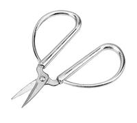 Fdit Mini Tijeras de Costura Vintage, Tijeras de Confección de Acero Inoxidable, Herramientas de Corte de Bordado con de Aleación de Zinc en Forma de para Manualidades y (SILVER)