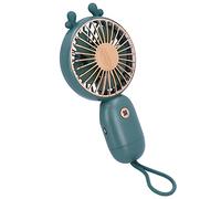 Fdit Mini Ventilador Ajustable, Portátil, Silencioso, USB, para Escuela, Oficina, Hogar, Tamaño de 5oz (9066C verde oscuro)
