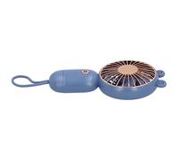 Fdit Mini Ventilador Ajustable, Portátil, Silencioso, USB, para Escuela, Oficina, Hogar, Tamaño de 5oz (9066C azul marino)