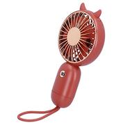 Fdit Mini Ventilador Ajustable, Portátil, Silencioso, USB, para Escuela, Oficina, Hogar, Tamaño de 5oz (9066C fecha rojo)