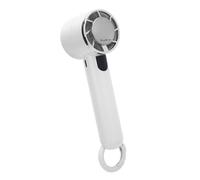 Fdit Mini Ventilador de Viaje, Ventilador de Mano Semiconductor para Glaseado, para Playa, Funcionamiento Silencioso, Refrigeración, de Mano Portátil Ligero (WHITE)