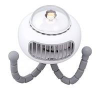 Fdit Mini Ventilador Portátil con Clip y Trípode Flexible, Diseño Ligero para Coche, Cuna, Bicicleta y Cinta de Correr, Material ABS, 1 Pieza