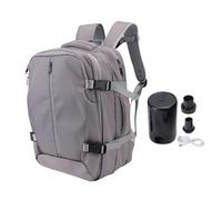 Fdit Mochila de Compresión Al Vacío, Expandible en la Mochila de Viajes de la Mochila con Capacidad de 36-55 litros, Compartimento para Laptop de 17.3 Pulgadas a Prueba de Agua, (Gray)