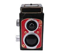 Fdit Modelo de Cámara Retro, Pieza de Exhibición de Decoración de Hierro Antiguo para Entusiastas de la Fotografía Estética de Escritorio, 4,72x4,33x7,09 Pulgadas