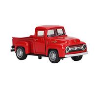 Fdit Modelo de Camioneta Pickup de Estilo Vintage de Aluminio, Exquisito Proceso de Fundición a Presión, Modelo de Camioneta Decorativa con Puertas Móviles, Familiares y Amigos de Año Nuevo (#11)