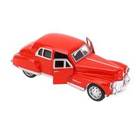 Fdit Modelo de Coche Antiguo de Aleación a Escala 1:32 con Diseño Clásico, Pieza de Exhibición Ideal para Coleccionistas, para Amantes de los Coches Antiguos, Material de Aleación Plástica (rojo)