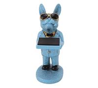 Fdit Modelo de Estatuilla Soporte de Exhibición de Reloj Decorativo Soporte de Reloj de Resina para Colocar Joyas, Pulseras, Collares Tazas de té (L Perro de la Suerte)