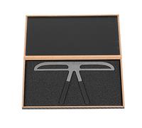 Fdit Modelo de Formato Profesional de Cejas Mide Perfectamente la Herramienta para Cejas Rectas o una Dama Adaptada a Todos en Acero Inoxidable (#2)