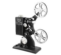 Modelo de proyector de película de película de Resina Vintage Figura de Apoyo de Figura Modelo de Escultura de colección Adorno Foto Prop para decoración del hogar Regalo de cumpleaños