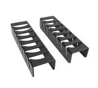 Fdit Moderno Soporte Acrílico para Gorra de Béisbol, Organizador Duradero para 7 Sombreros Cada, Fácil de Instalar en la Pared/gabinete, Ideal para Sombreros Planos, para el Sol, Material Acrílico