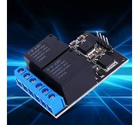 Fdit Módulo de relé de Placa de Ratina Auto-barriadora de 2 Canales Bistable con un Interruptor de Control bajo 12V, Instalación Fácil y Estabilidad Fuerte