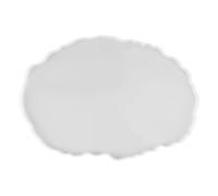 Fdit Molde de Bandeja de Frutas de Silicona, Molde de Posavasos de Resina con Asas de Aleación, de Placa de Mandala Ovalada Cuadrada Redonda (de plato de fruta ovalado MD3419)