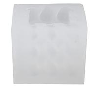 Fdit Molde de Silicona con Forma de Corazón, Molde de Chocolate con Forma de Amor en 3D, para Manualidades con de Cubo de Burbujas Resistente a Altas (M)