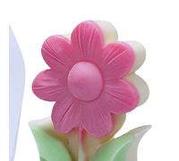 Fdit Molde de Silicona con Forma de Flor 3D, Resistente y Duradero para Manualidades DIY, Respetuoso con el Medio Ambiente para de Familiares y Amigos Material: Silicona (76x115x39mm)