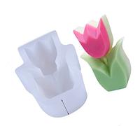 Fdit Molde de Silicona con Forma de Flor Hecho a Mano, Flexible y Reutilizable, Hermosa Mano de Obra para Amantes del Bricolaje y Colegas, Regalo Color: como Se Muestran las Imágenes (75x102x37mm)