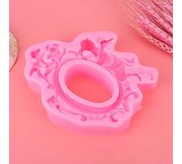 Fdit Molde de Silicona para Hornear con Forma de Marco de Fotos de ángel Europeo, Molde para Fondant y Chocolate para Decorar Pasteles, Fabricado con Material Seguro Apto para (PINK)