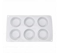Fdit Molde de Silicona para Mousse, Molde para Postre Francés 3D Antiadherente a Prueba de Calor para Cocina, Mousse, Pastel, Helado, Chocolate, Pudín, Horneado (6 cavidades)
