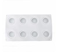 Fdit Molde de Silicona para Mousse, Molde para Postre Francés 3D Antiadherente a Prueba de Calor para Cocina, Mousse, Pastel, Helado, Chocolate, Pudín, Horneado (8 cavidades)