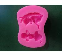 Fdit Molde de Silicona para Tartas, Molde Reutilizable para Hornear con Resistencia Al Calor de -50 a 300, para Tartas, Chocolate, Pudín, Manualidades (PINK)