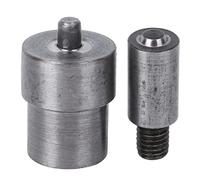 Fdit Molde de Troquel de Ojal de Acero 45#, Cierre a Presión de 3 Mm a 20 Mm y Juego de Herramientas para Ojales para Zapatos de Cinturón y Equipaje, Herramienta de Ajuste de 2 (6,0)