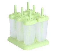 Fdit Molde Reutilizable para Helados de Silicona de Grado Alimenticio con 6 Compartimentos y Fácil Desmolde para Preparar Helados, Yogures y Pudines caseros.